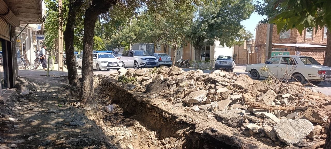 آغاز عملیات بهسازی در ضلع دیگر خیابان بعثت