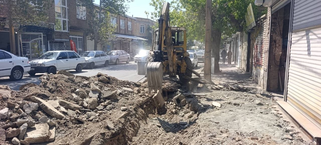 آغاز عملیات بهسازی در ضلع دیگر خیابان بعثت