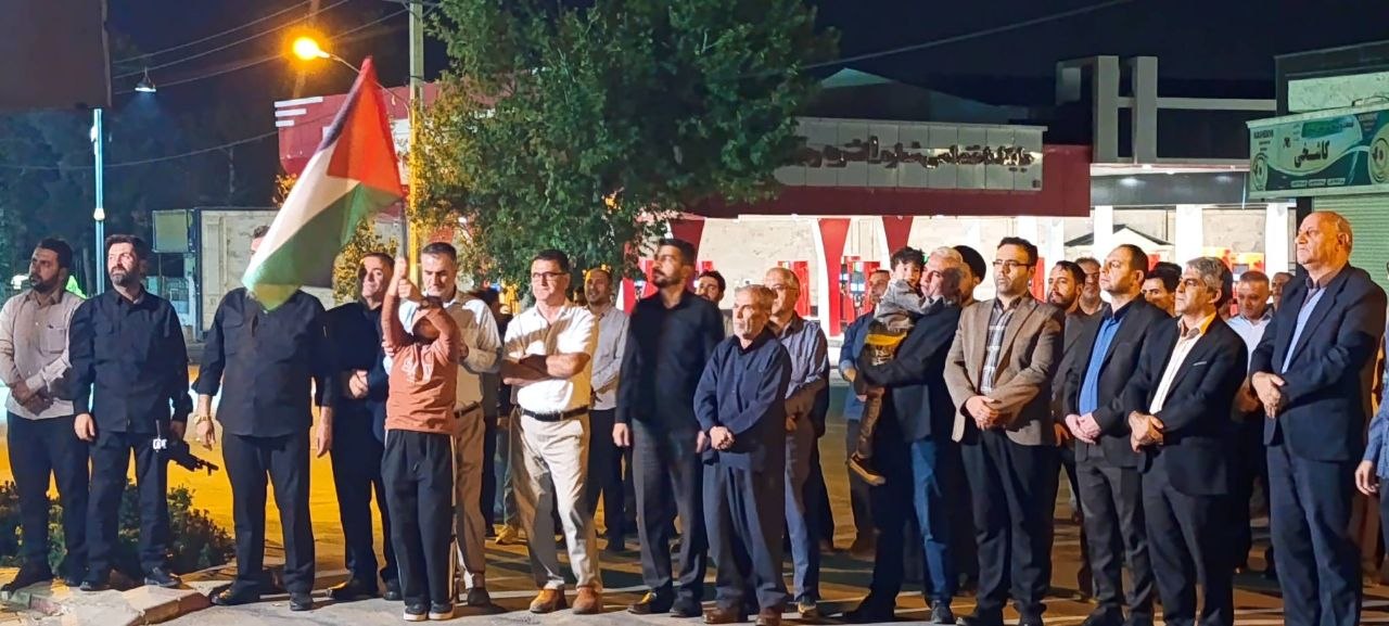 حضور خانواده بزرگ شهرداری اشنویه در تجمعات شبانه شهر