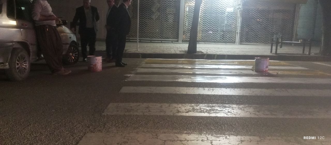 رنگ‌آمیزی و ساماندهی معابر ورودی مدارس در آغاز مهر