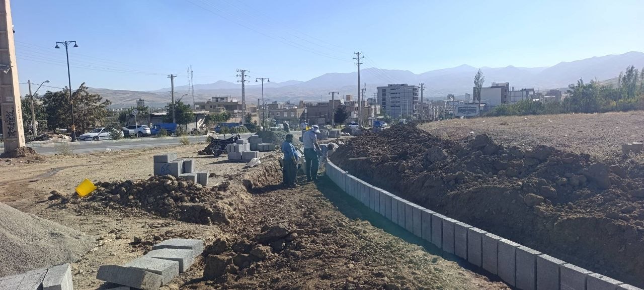 جداول‌گذاری بلوار بسیج برای تکمیل زیرساخت و بهبود معبر ورودی اشنویه