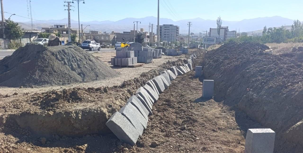 جداول‌گذاری بلوار بسیج برای تکمیل زیرساخت و بهبود معبر ورودی اشنویه