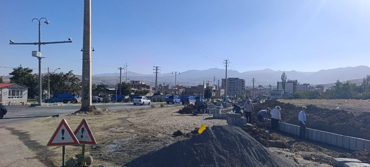 جداول‌گذاری بلوار بسیج برای تکمیل زیرساخت و بهبود معبر ورودی اشنویه