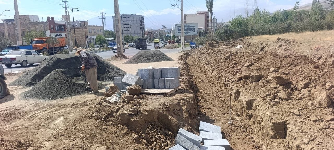 تداوم تحول در بلوار بسیج؛ از تعریض تا جدول‌گذاری