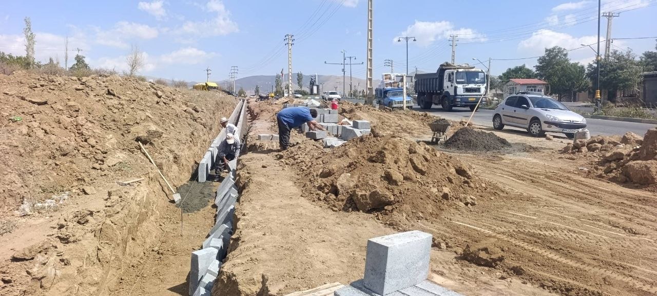 تداوم تحول در بلوار بسیج؛ از تعریض تا جدول‌گذاری